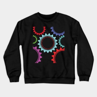 mechanical engineering, mechanics engineer with gear design Crewneck Sweatshirt